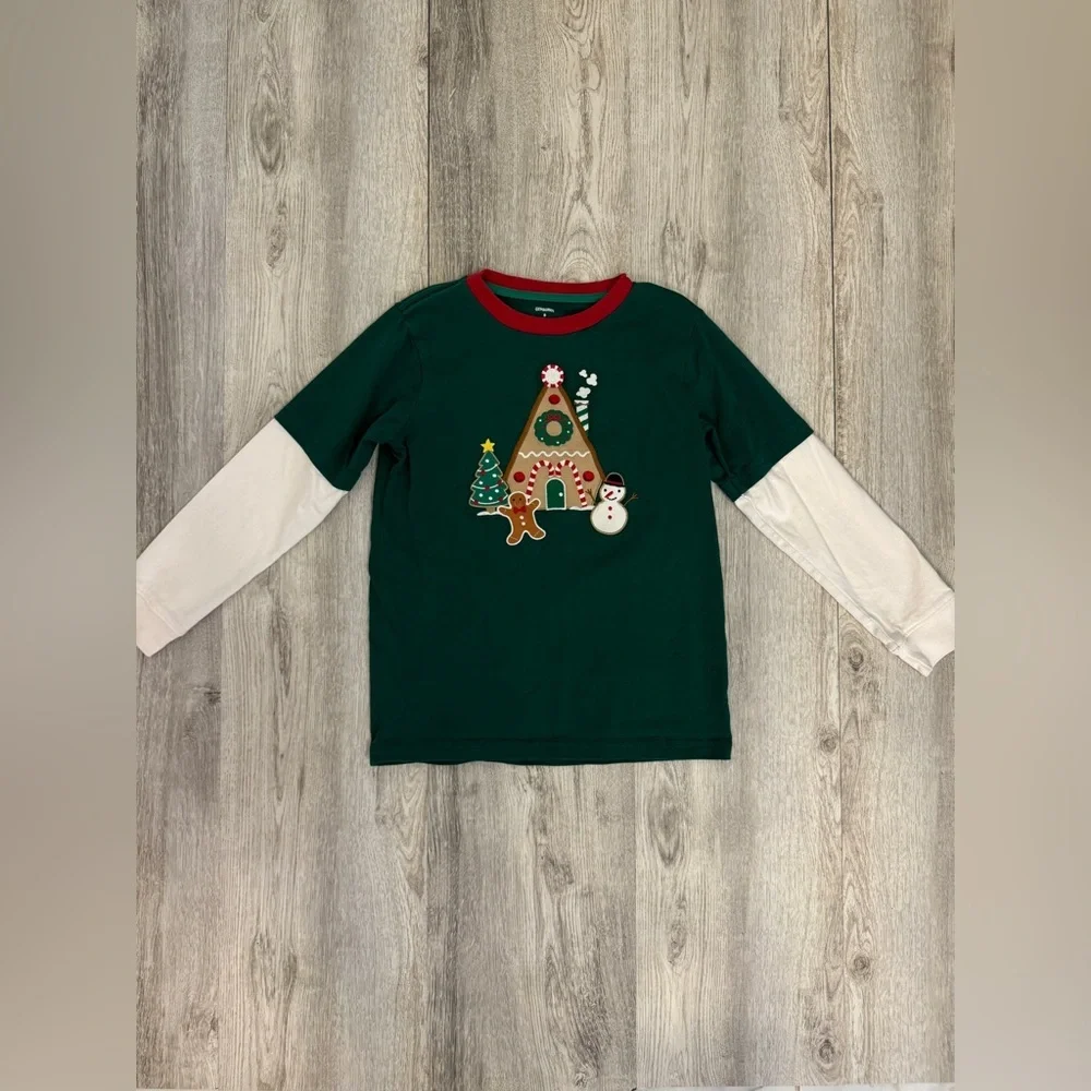 Gymboree Boys 8 Long Sleeve Holiday Shirt